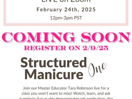 2 24 25  Structured Manicure ONE  Certification Class Online