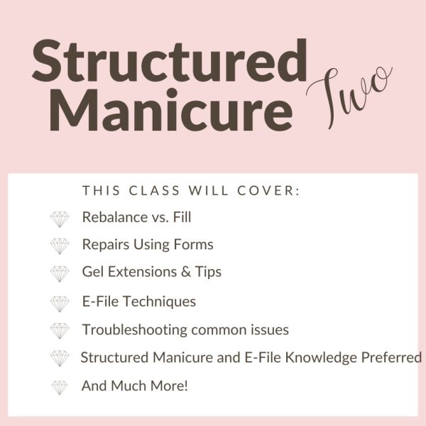 1 27 25  Structured Manicure TWO  Certification Class For Sale