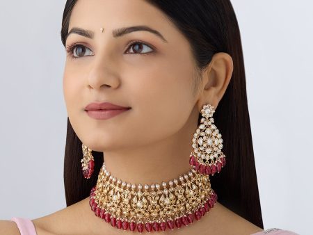 Kundan Necklace 161344 Discount