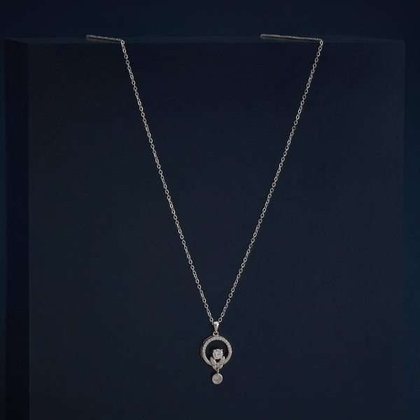 92.5 Silver Pendant with Chain  183172 Discount