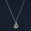 92.5 Silver Pendant with Chain  183169 For Sale