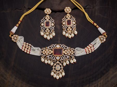 Kundan Necklace 164035 on Sale