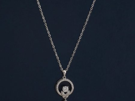 92.5 Silver Pendant with Chain  183172 Discount