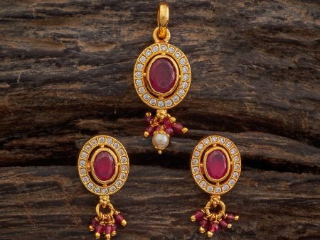 Silver Temple Pendant Earring 173486 For Cheap