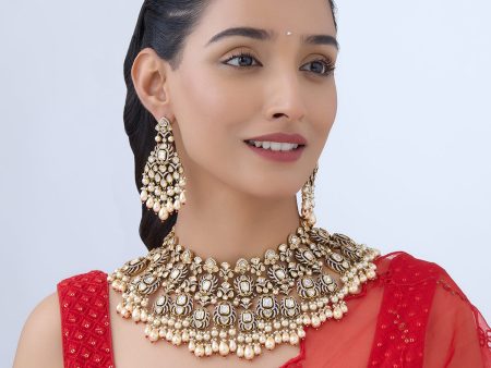 Kundan Necklace 163989 For Cheap