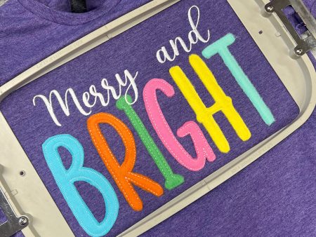 MERRY & BRIGHT - Fleece Letters Cheap