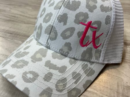 Leopard Hat with State Abbreviation Fashion