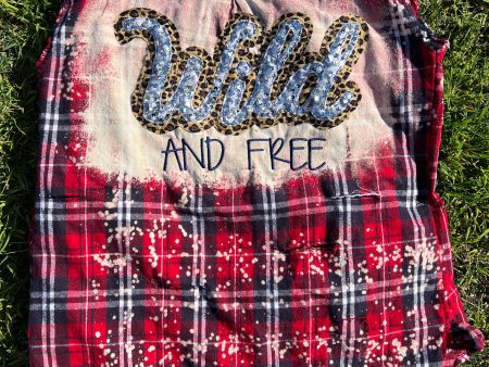 WILD and FREE Super Distressed Sleeveless Flannel Online Hot Sale